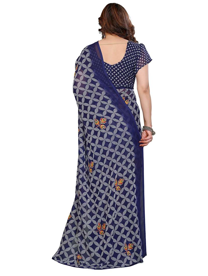 women pack of 2 printed combo saree with blouse - 22411469 -  Standard Image - 1