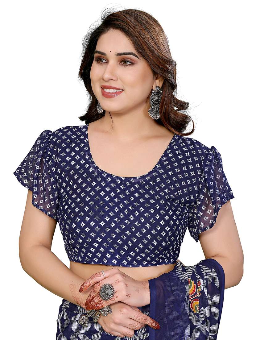 women pack of 2 printed combo saree with blouse - 22411469 -  Standard Image - 4