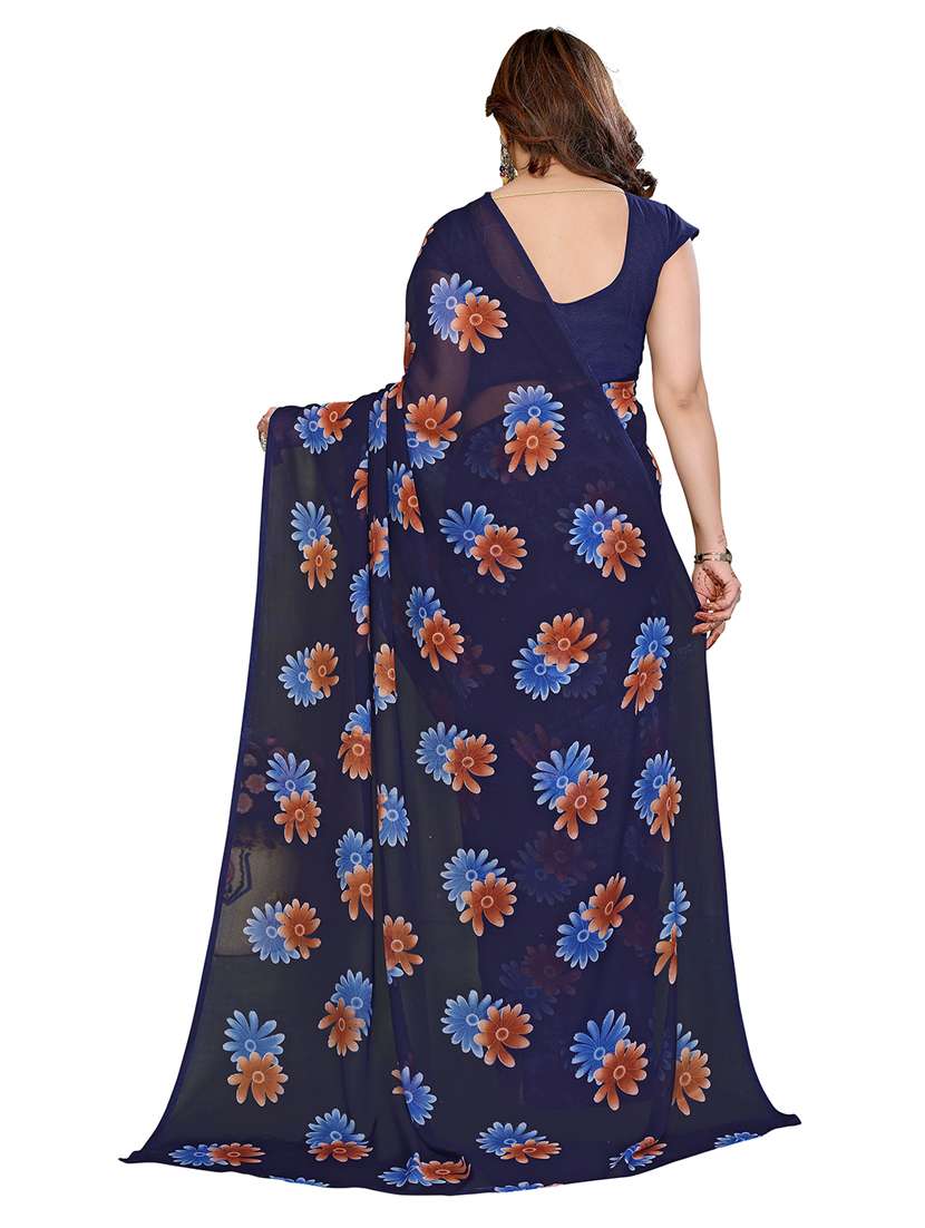 women pack of 2 printed combo saree with blouse - 22411478 -  Standard Image - 1