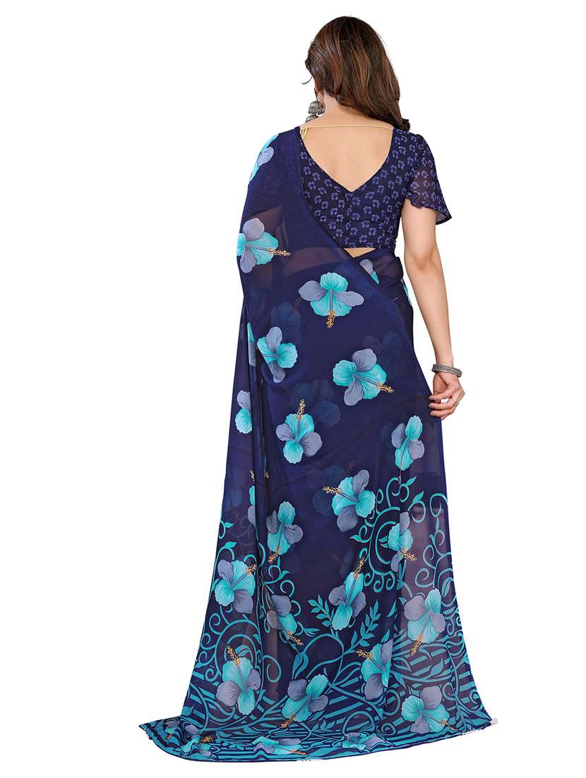 women pack of 2 printed combo saree with blouse - 22411483 -  Standard Image - 1