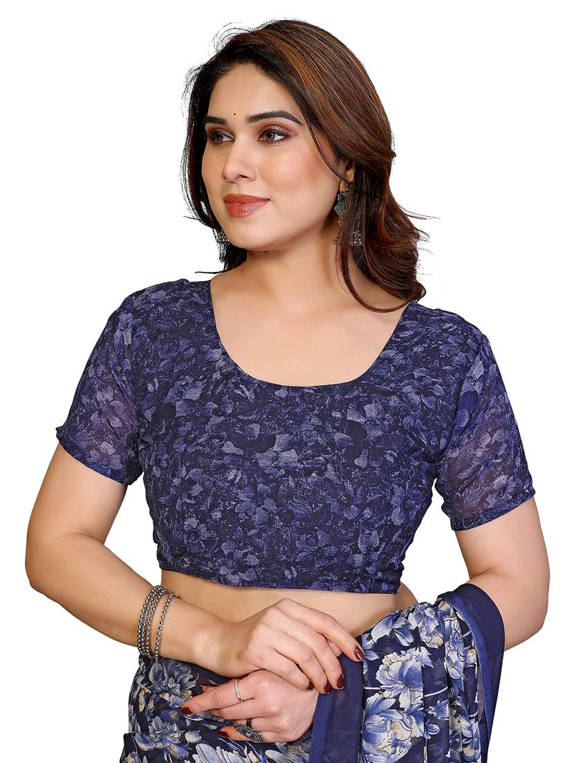 women pack of 2 printed combo saree with blouse - 22411494 -  Standard Image - 4