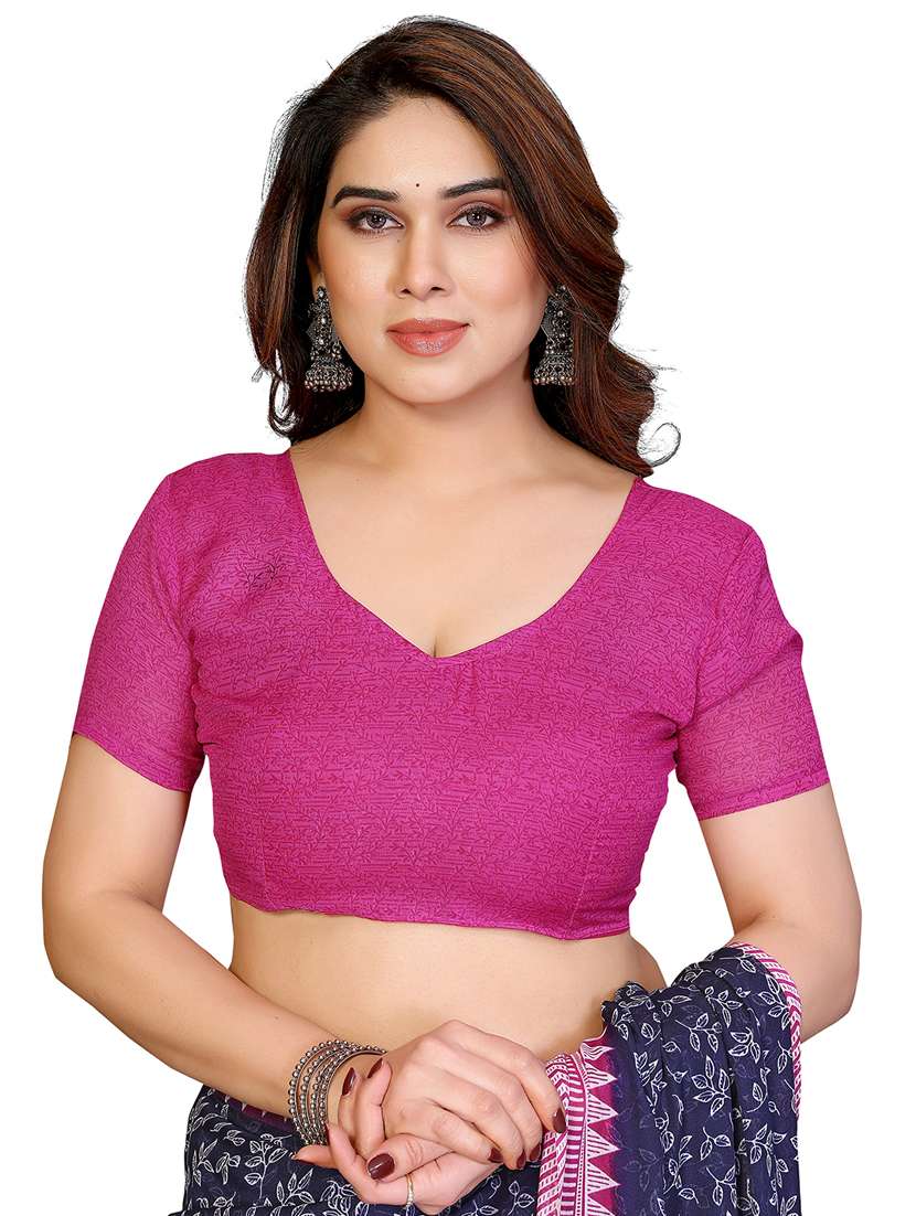 Women Pack Of 2 Printed Combo Saree With Blouse - 22411498 -  Standard Image - 4