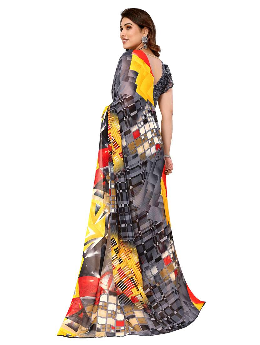 Women Pack Of 2 Printed Combo Saree With Blouse - 22411545 -  Standard Image - 1