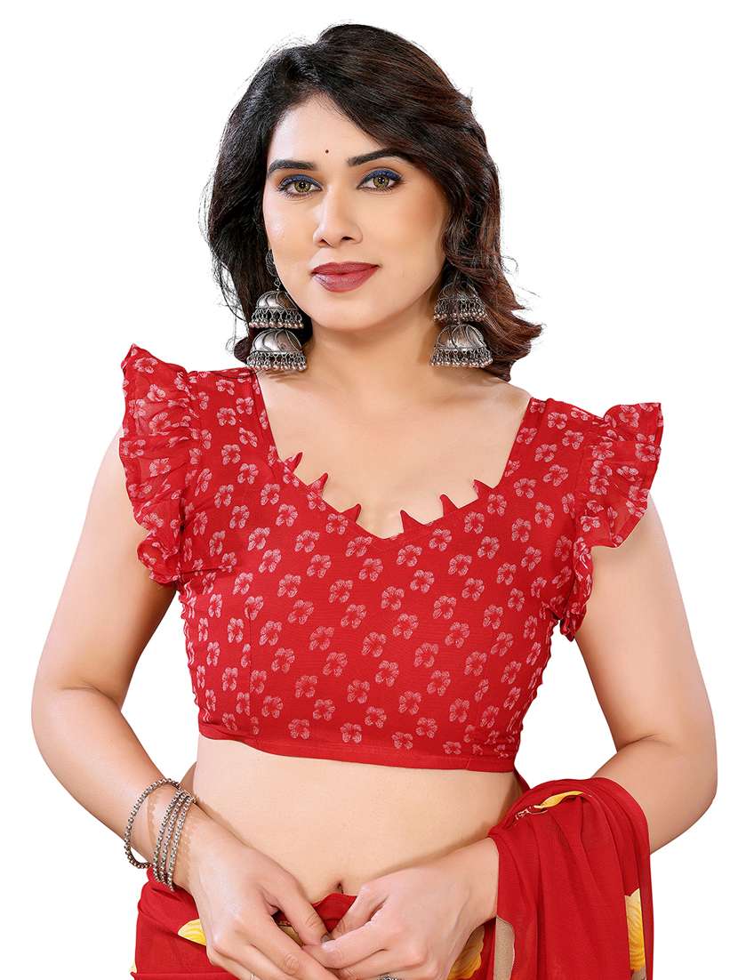 women pack of 2 printed combo saree with blouse - 22411677 -  Standard Image - 4