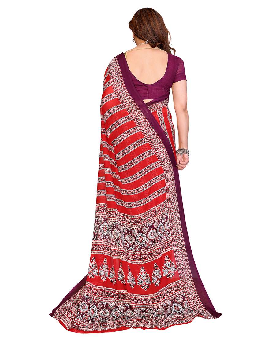 women pack of 2 printed combo saree with blouse - 22411694 -  Standard Image - 1