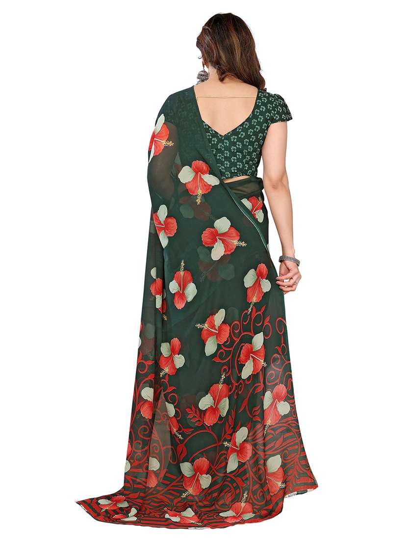 women pack of 2 printed combo saree with blouse - 22411777 -  Standard Image - 1