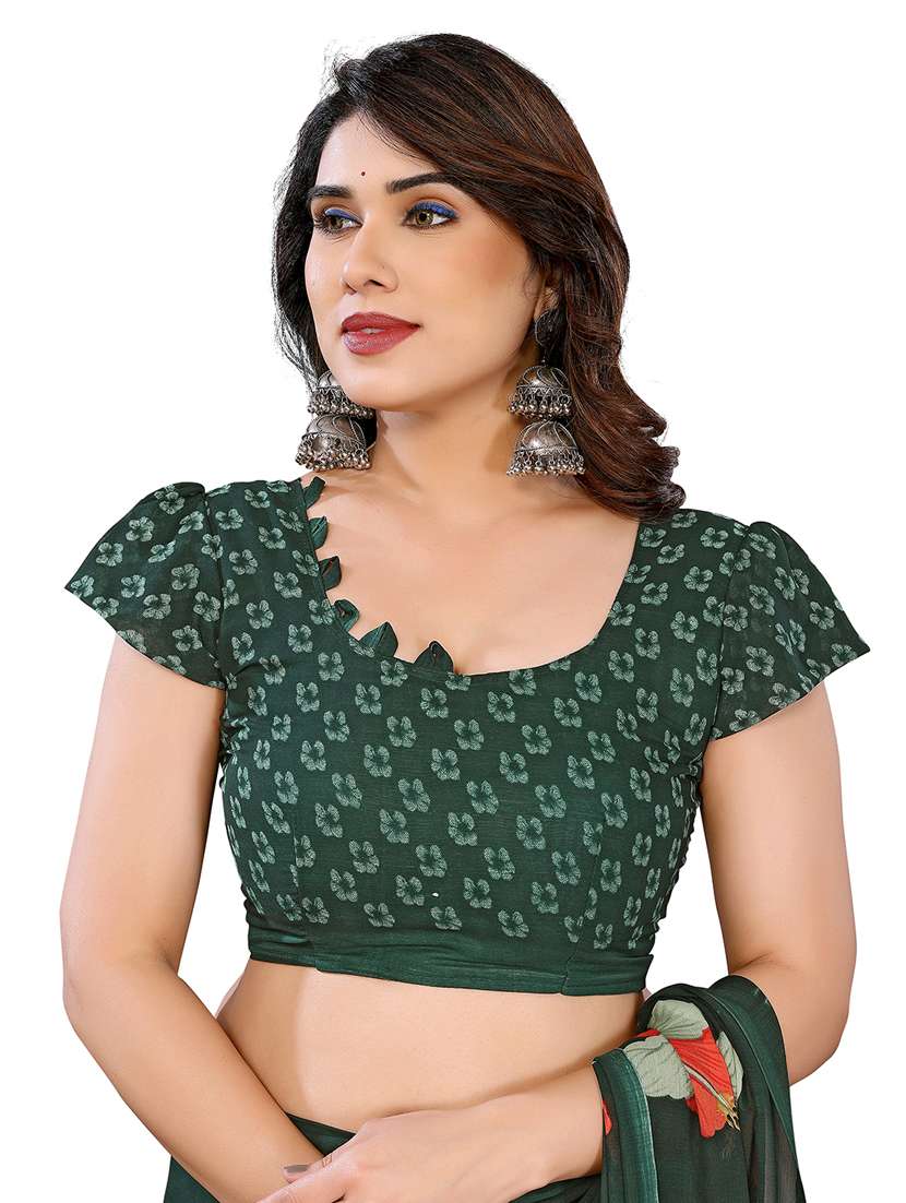 women pack of 2 printed combo saree with blouse - 22411777 -  Standard Image - 4