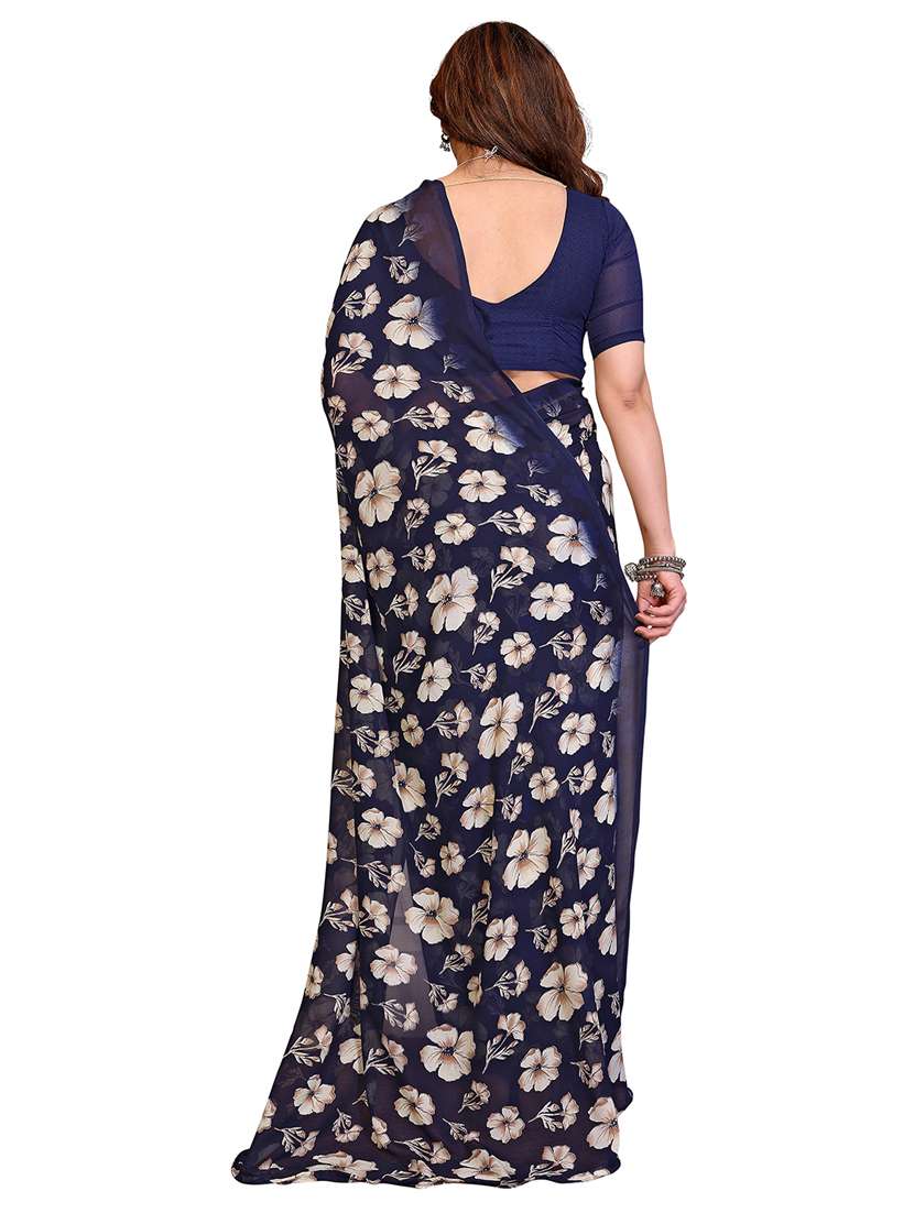 women pack of 2 printed combo saree with blouse - 22411921 -  Standard Image - 1