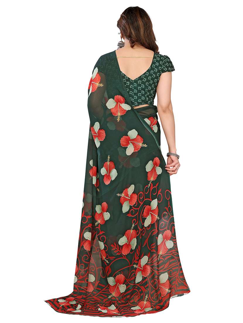 women pack of 2 printed combo saree with blouse - 22411951 -  Standard Image - 1