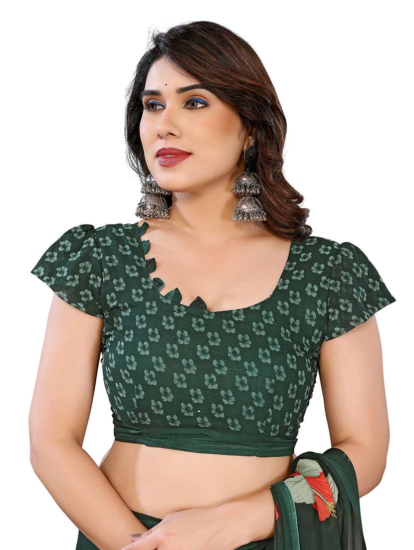 women pack of 2 printed combo saree with blouse - 22411966 -  Standard Image - 4