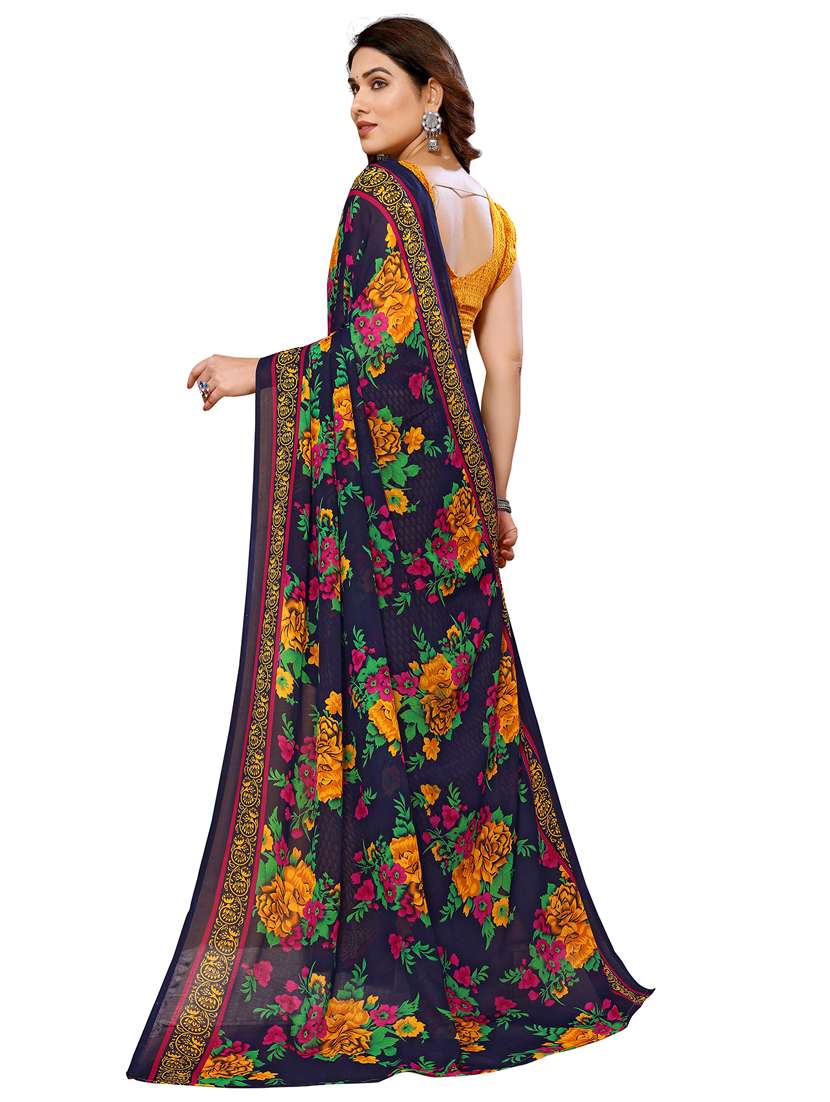 women pack of 2 printed combo saree with blouse - 22411986 -  Standard Image - 1