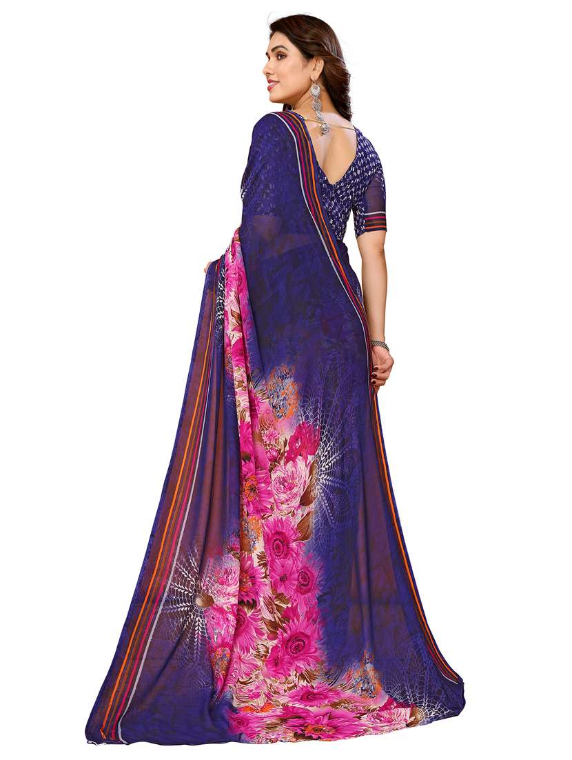 Women Pack Of 2 Printed Combo Saree With Blouse - 22412018 -  Standard Image - 1