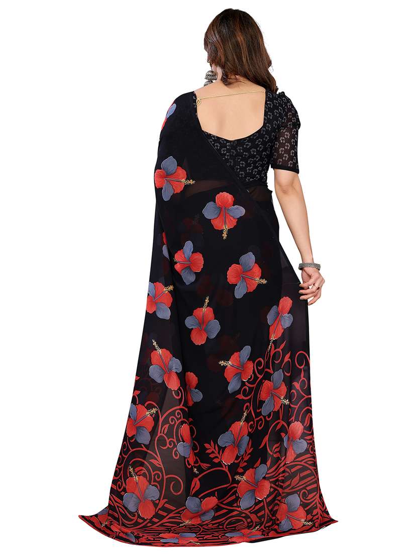 Women Pack Of 2 Printed Combo Saree With Blouse - 22412105 -  Standard Image - 1