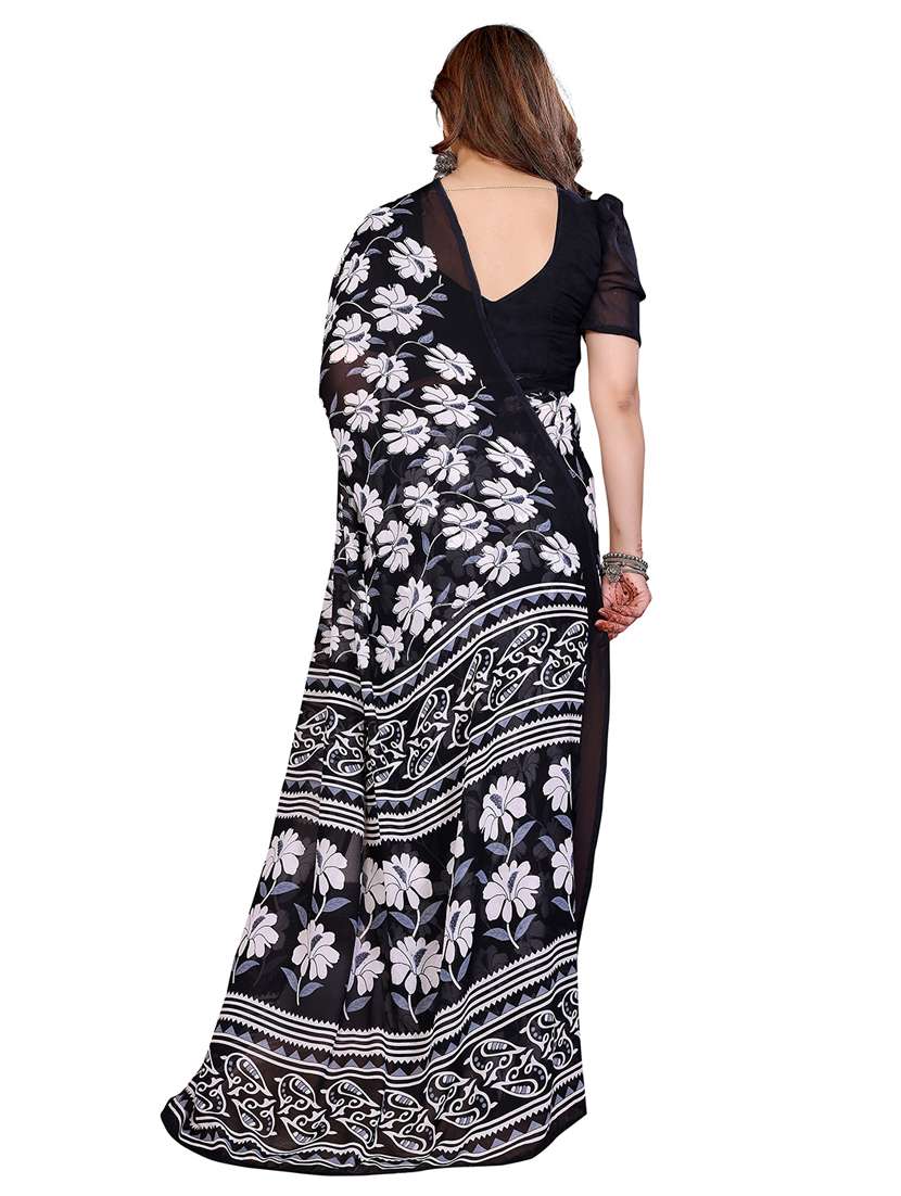 Women Pack Of 2 Printed Combo Saree With Blouse - 22412182 -  Standard Image - 1