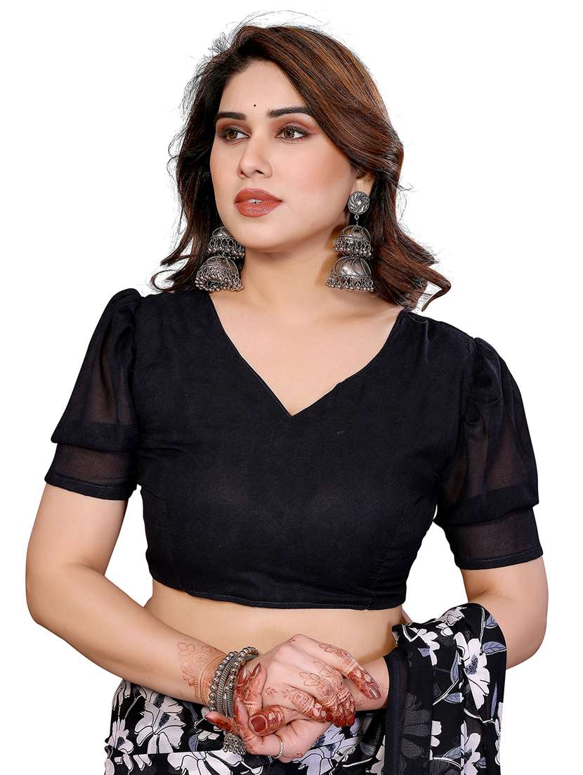 Women Pack Of 2 Printed Combo Saree With Blouse - 22412182 -  Standard Image - 4