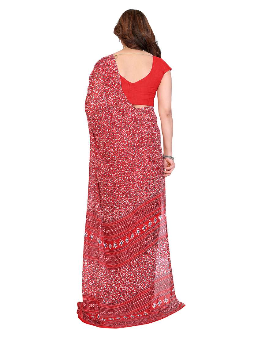 Women Pack Of 2 Printed Combo Saree With Blouse - 22412196 -  Standard Image - 1