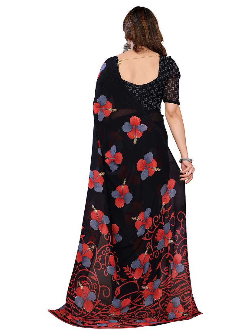 Women Pack Of 2 Printed Combo Saree With Blouse - 22412205 -  Standard Image - 1