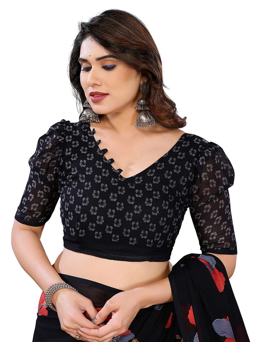 women pack of 2 printed combo saree with blouse - 22412211 -  Standard Image - 4