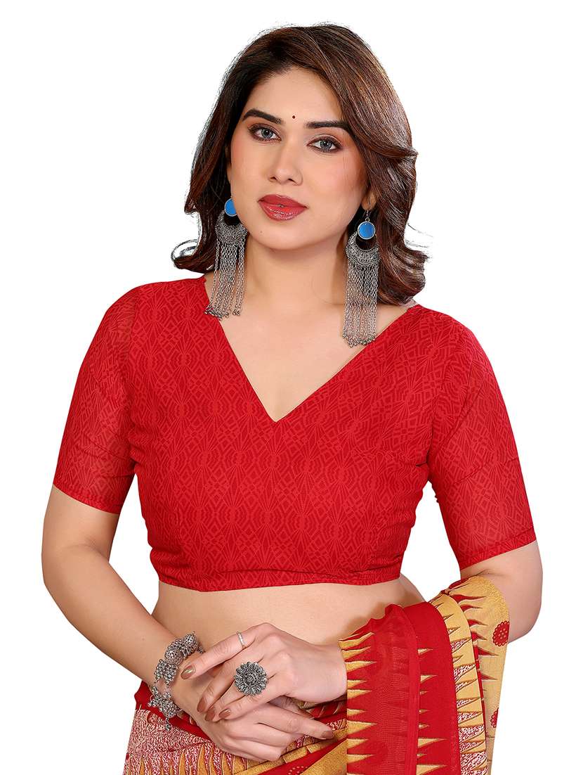 Women Pack Of 2 Printed Combo Saree With Blouse - 22412263 -  Standard Image - 4
