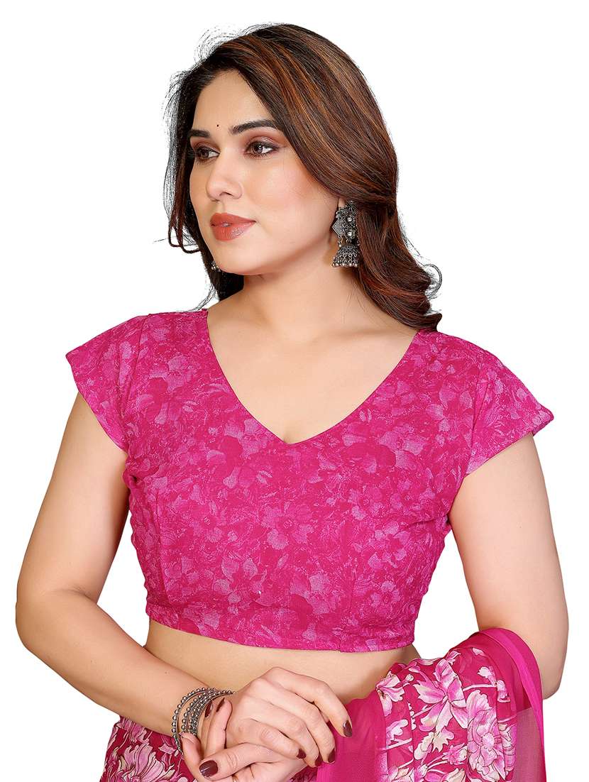 women pack of 2 printed combo saree with blouse - 22412327 -  Standard Image - 4