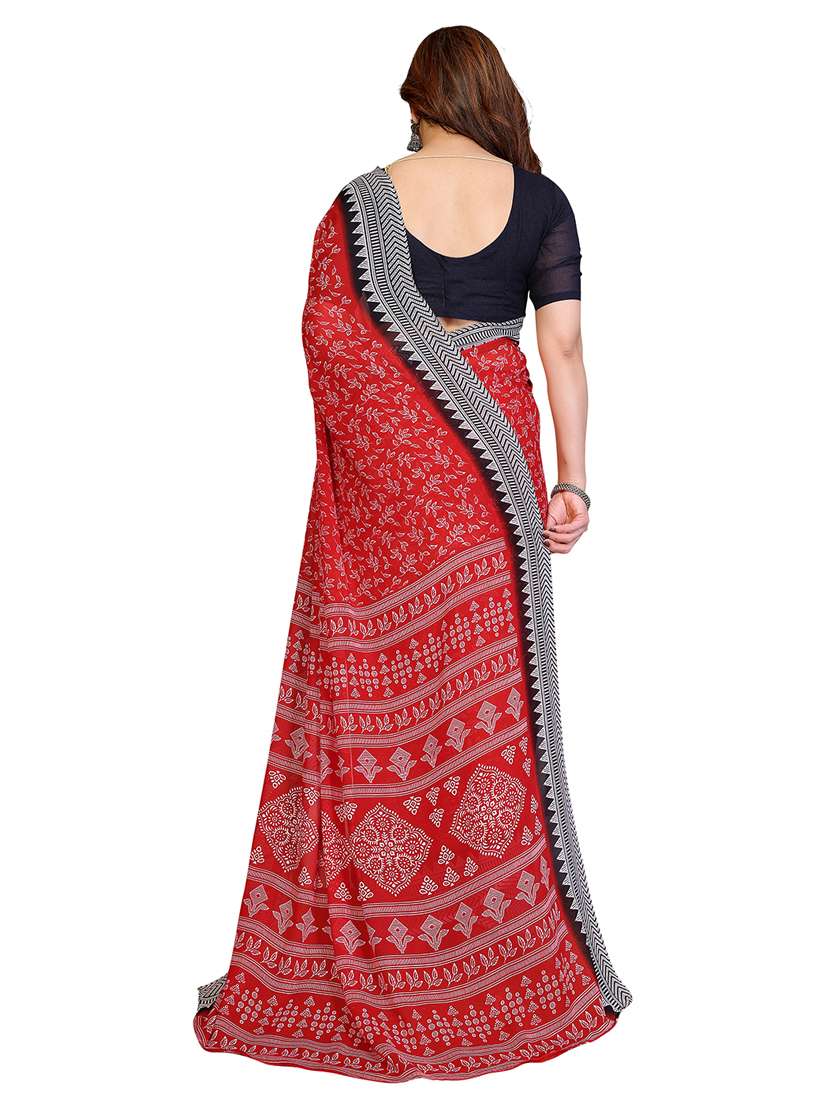 women pack of 2 printed combo saree with blouse - 22412330 -  Standard Image - 1