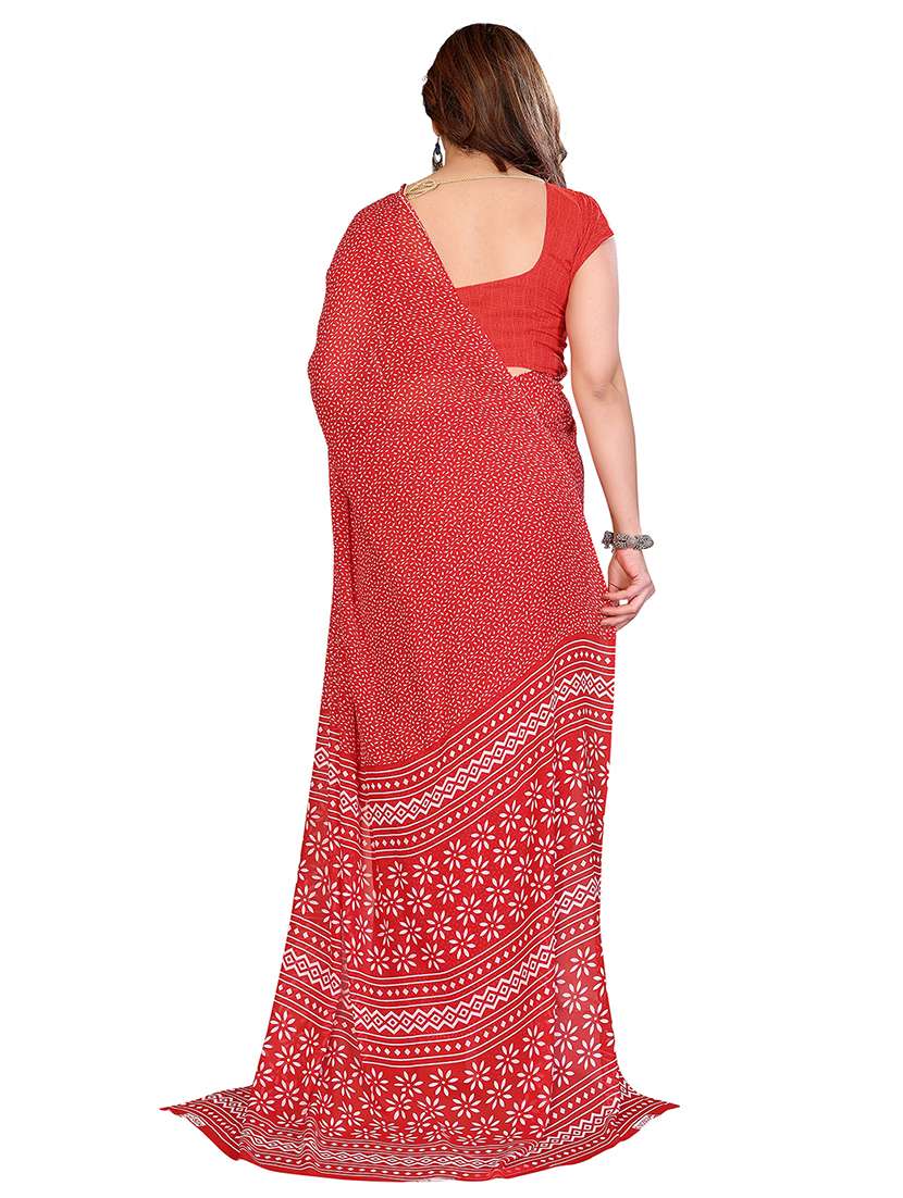 women pack of 2 printed combo saree with blouse - 22412500 -  Standard Image - 1