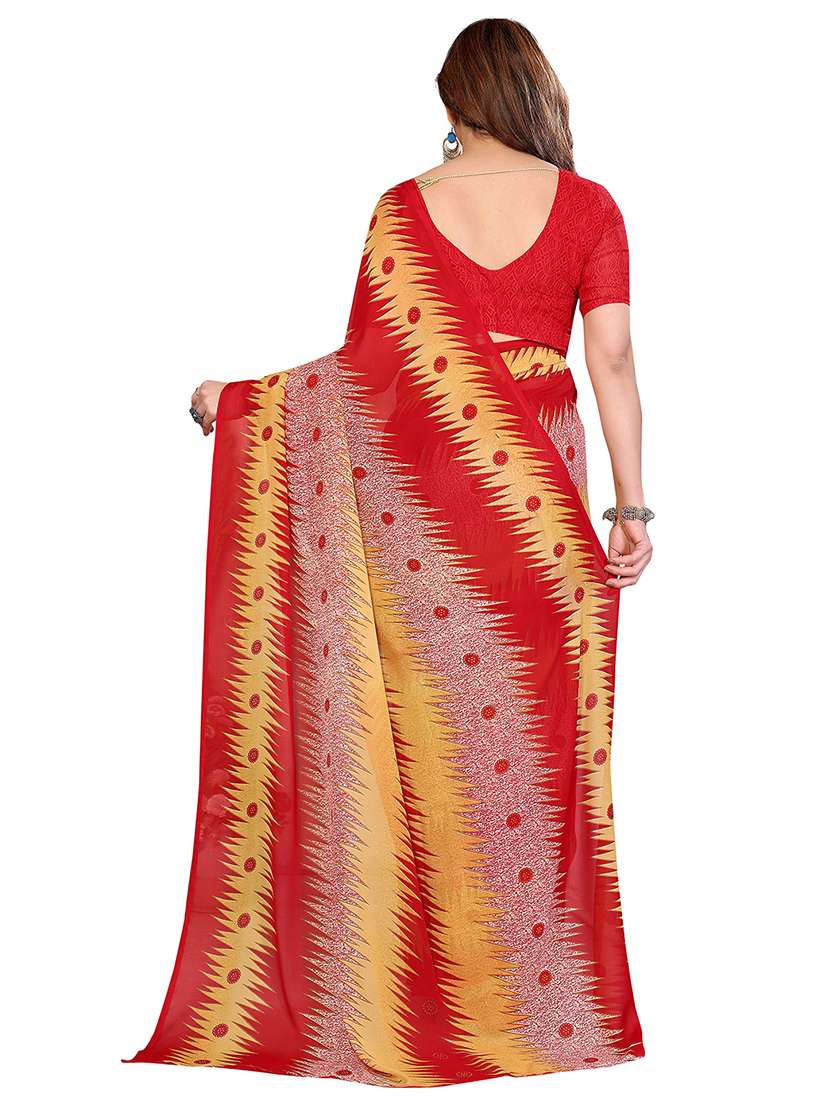 Women Pack Of 2 Printed Combo Saree With Blouse - 22412512 -  Standard Image - 1