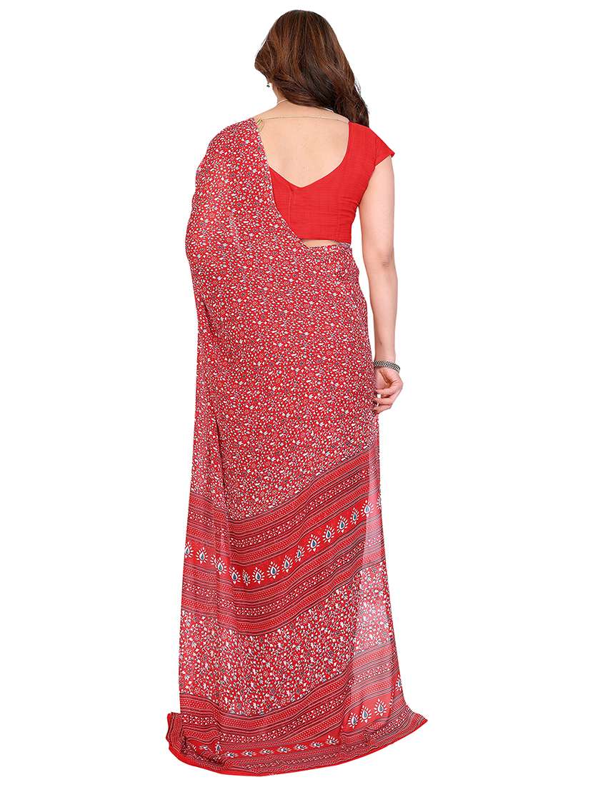 women pack of 2 printed combo saree with blouse - 22412571 -  Standard Image - 1