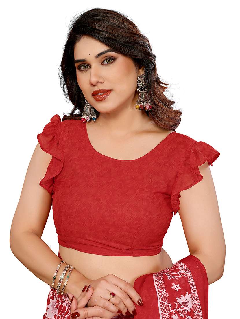 women pack of 2 printed combo saree with blouse - 22412575 -  Standard Image - 4