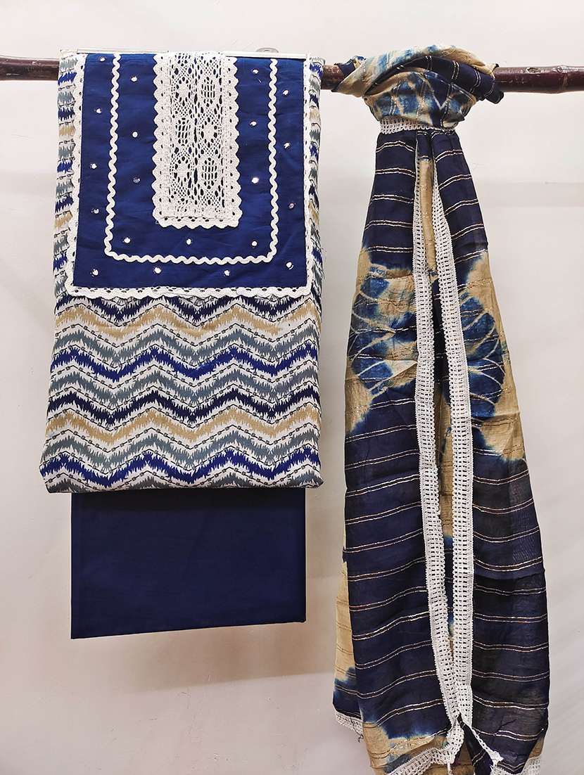 women printed unstitched suit set - 22412960 -  Standard Image - 1