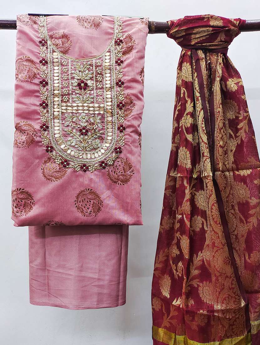 Women Printed Unstitched Suit Set - 22412961 -  Standard Image - 1
