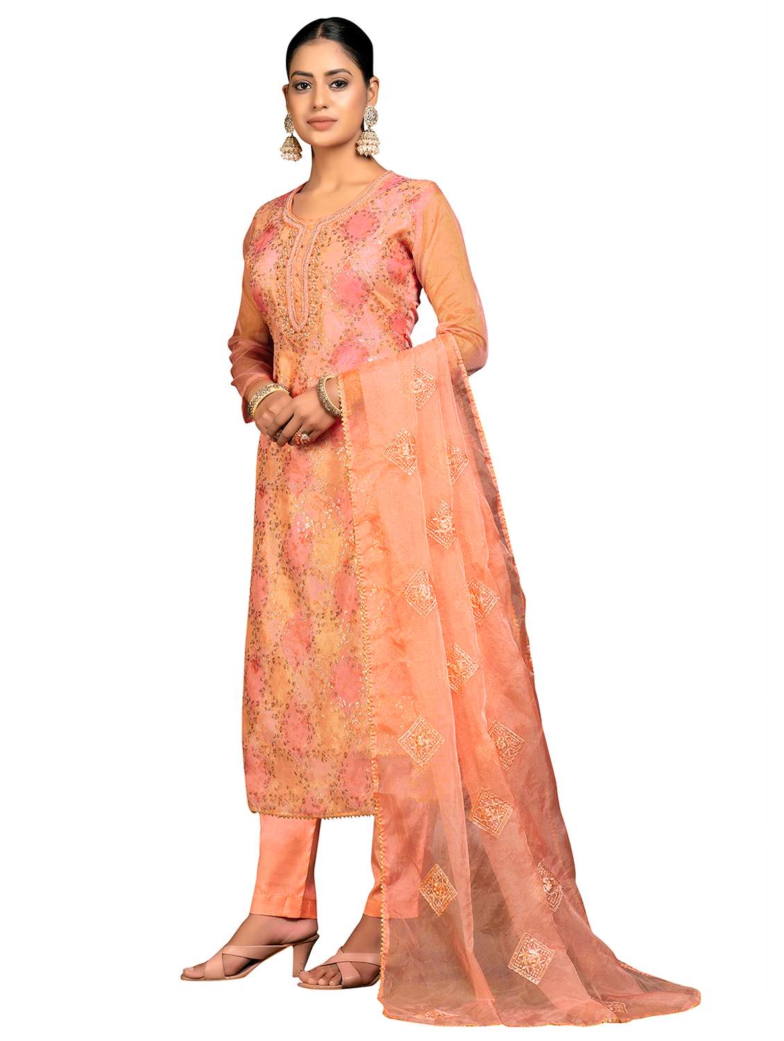 Women Printed Embroidered Unstitched Suit Set - 22413608 -  Standard Image - 1
