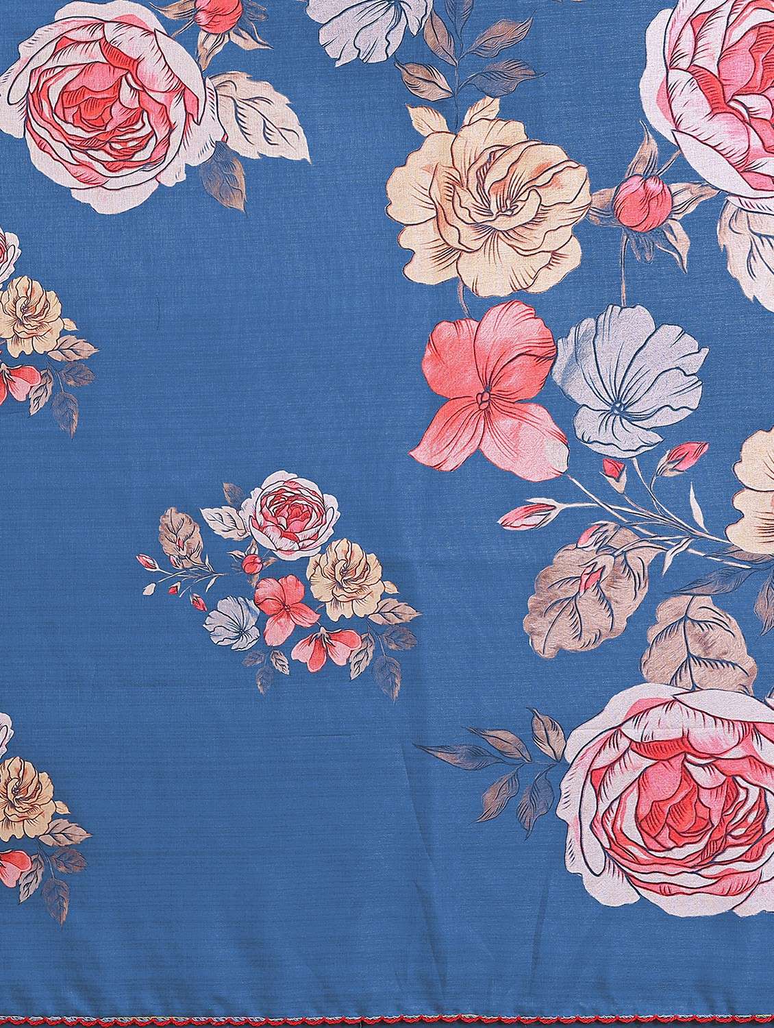 women floral printed saree with blouse - 22417286 -  Standard Image - 6