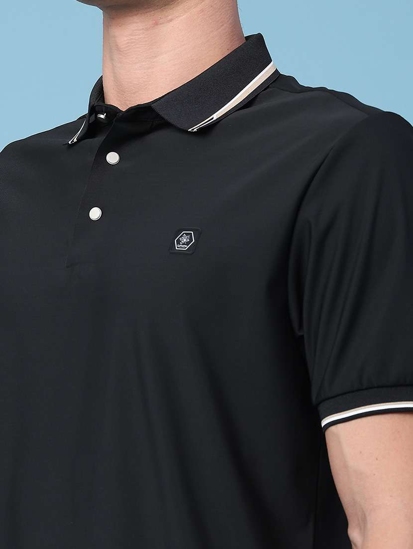men solid short sleeve regular fit polo t-shirt - 22417531 -  Standard Image - 1