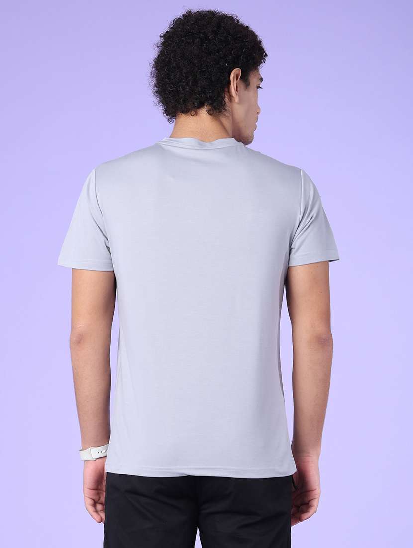 Men Typographic Short Sleeve Slim Fit T-shirt - 22417570 -  Standard Image - 4
