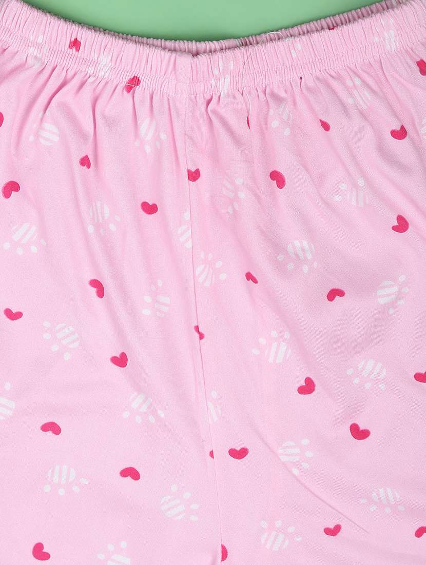 pink cotton shorts set nightwear - 22417918 -  Standard Image - 4
