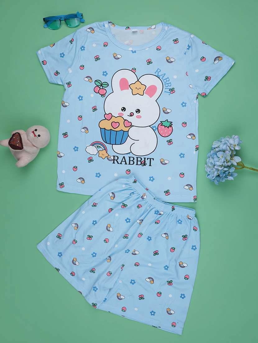 pink cotton pyjama set nightwear - 22417922 -  Standard Image - 1