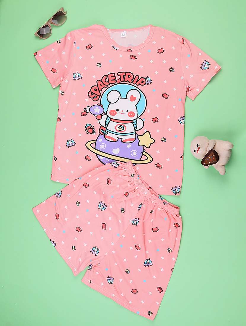 peaccotton shorts set nightwear - 22417926 -  Standard Image - 1