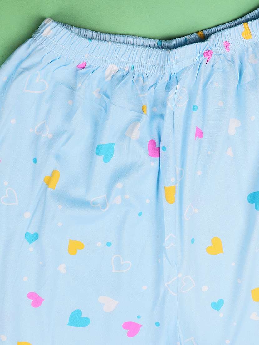 girls printed short sleeve pyjama set nightwear - 22417929 -  Standard Image - 4