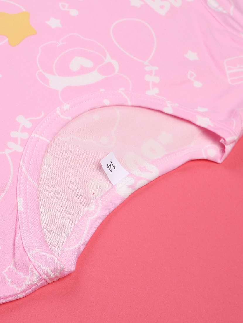 pink cotton pyjama set nightwear - 22417935 -  Standard Image - 4