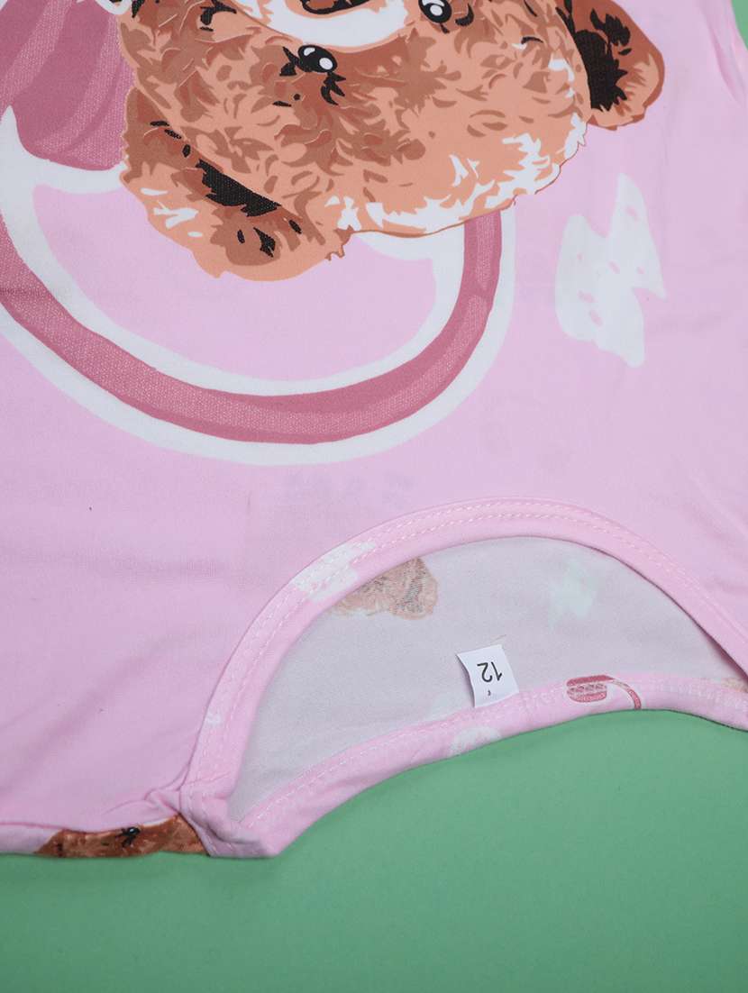 pink  cotton pyjama set nightwear - 22417938 -  Standard Image - 4
