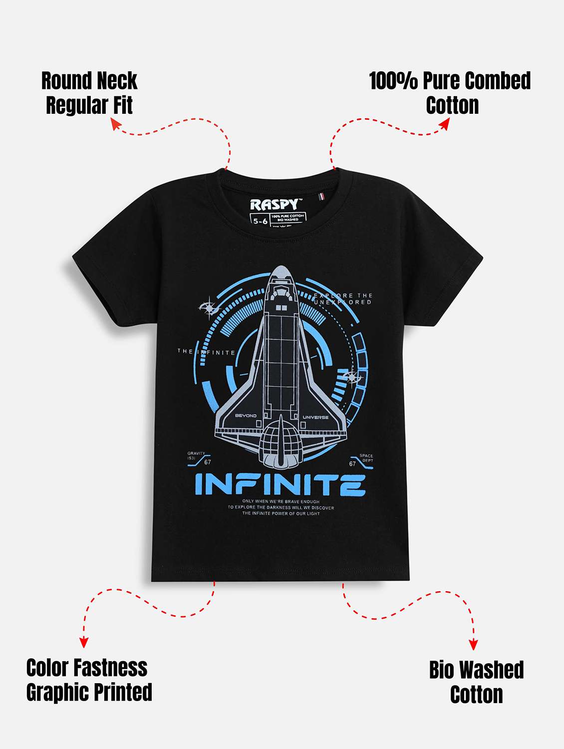 Boys Pack Of 2 Round Neck T-shirt - 22418502 -  Standard Image - 1