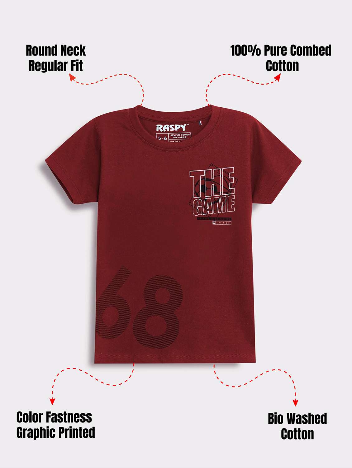 Boys Pack Of 3 Round Neck T-shirt - 22418550 -  Standard Image - 1