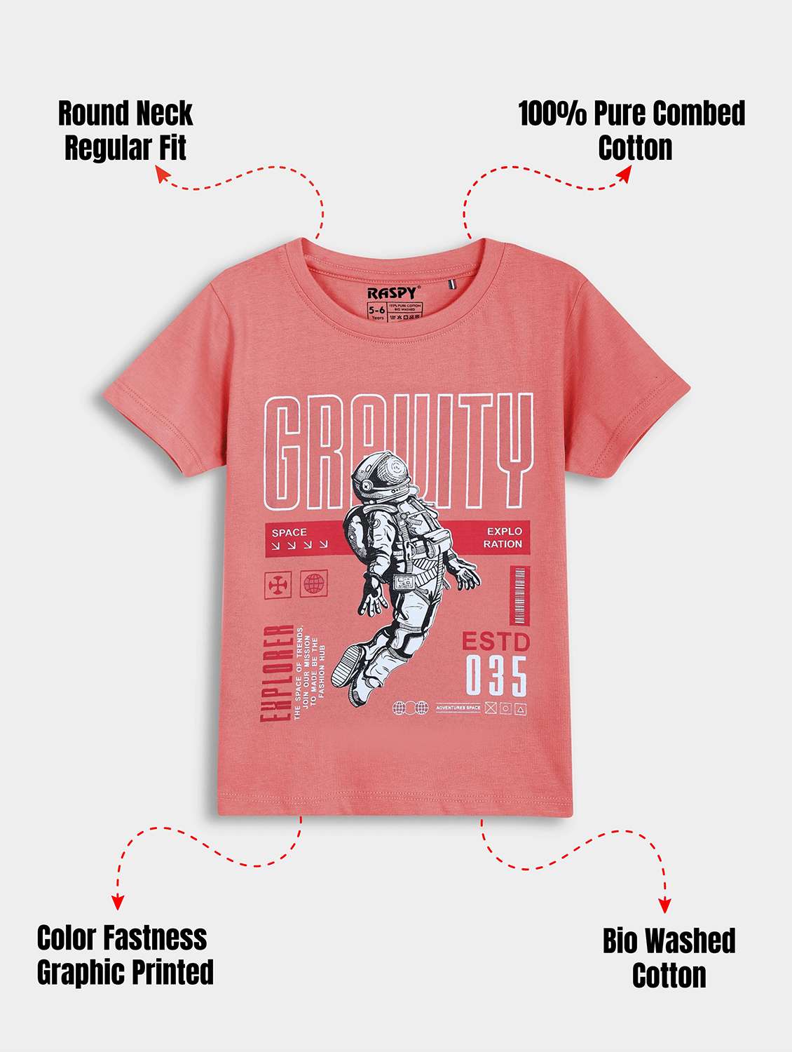 Boys Pack Of 3 Printed Round Neck T-shirt - 22418610 -  Standard Image - 1