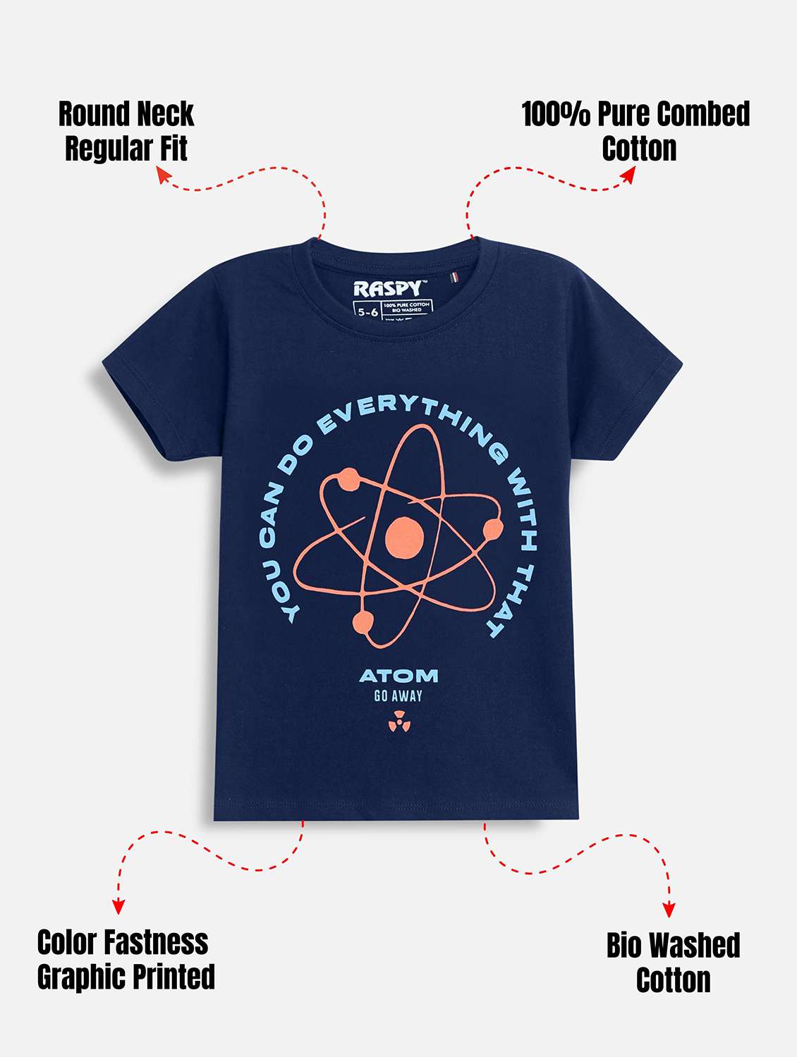 Boys Pack Of 2 Printed Round Neck T-shirt - 22418878 -  Standard Image - 1