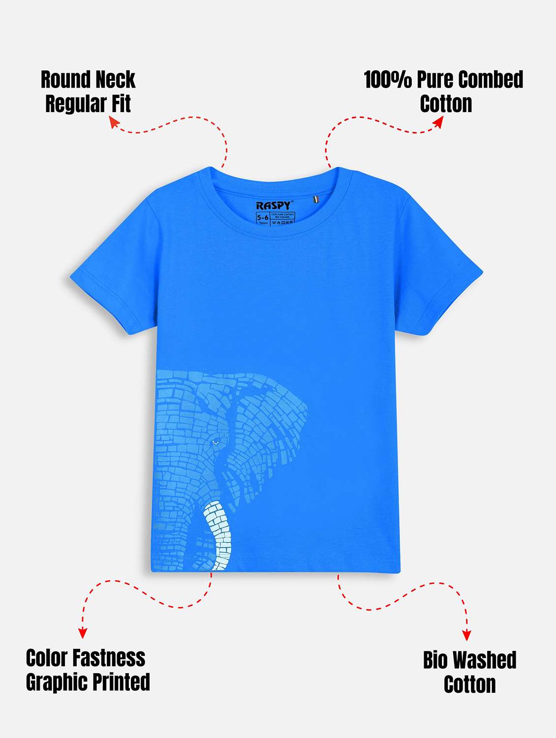 Boys Pack Of 3 Printed Round Neck T-shirt - 22419137 -  Standard Image - 1