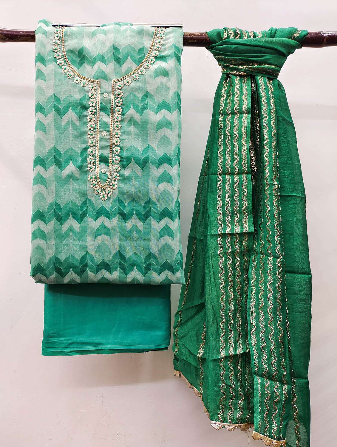 women printed unstitched suit set - 22420270 -  Standard Image - 1