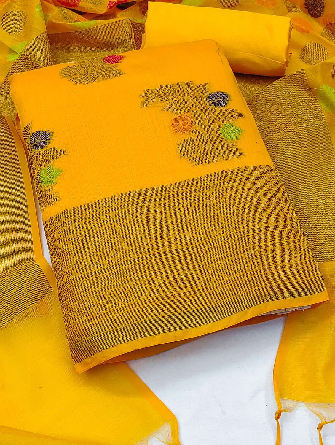 women self design unstitched suit set - 22420430 -  Standard Image - 1