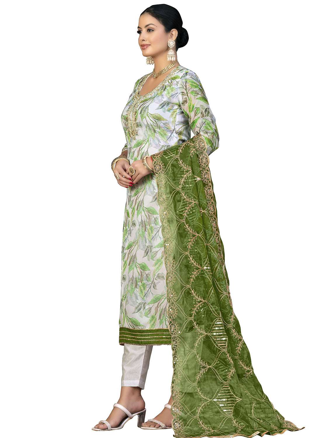 Women Printed Unstitched Suit Set - 22420641 -  Standard Image - 1