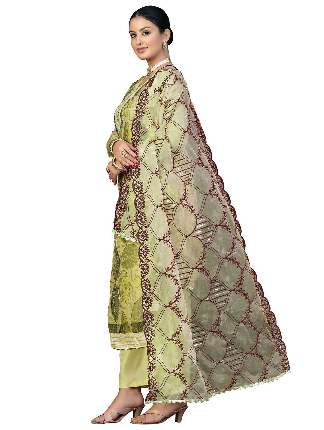 women printed unstitched suit set - 22420647 -  Standard Image - 1